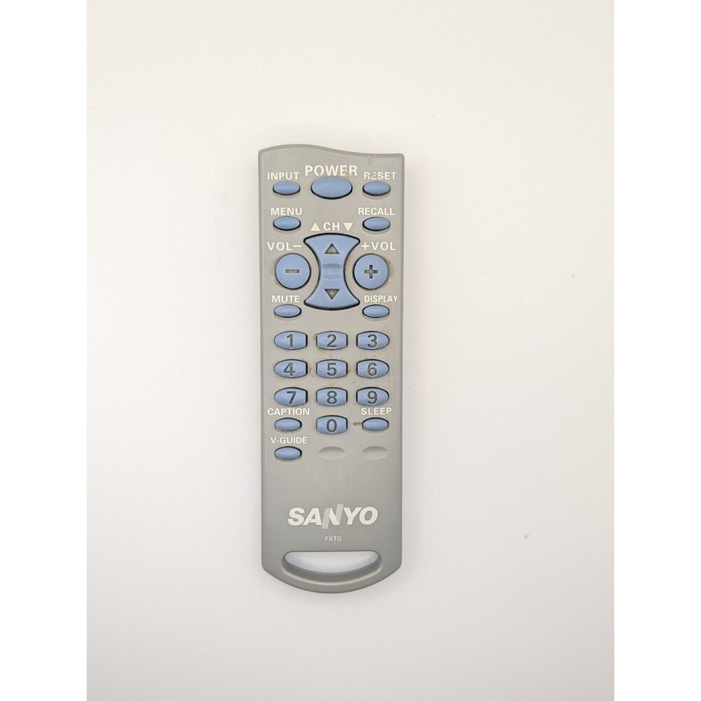 OEM Sanyo FXTG TV Remote Control Gray Replacement Television Controller Tested